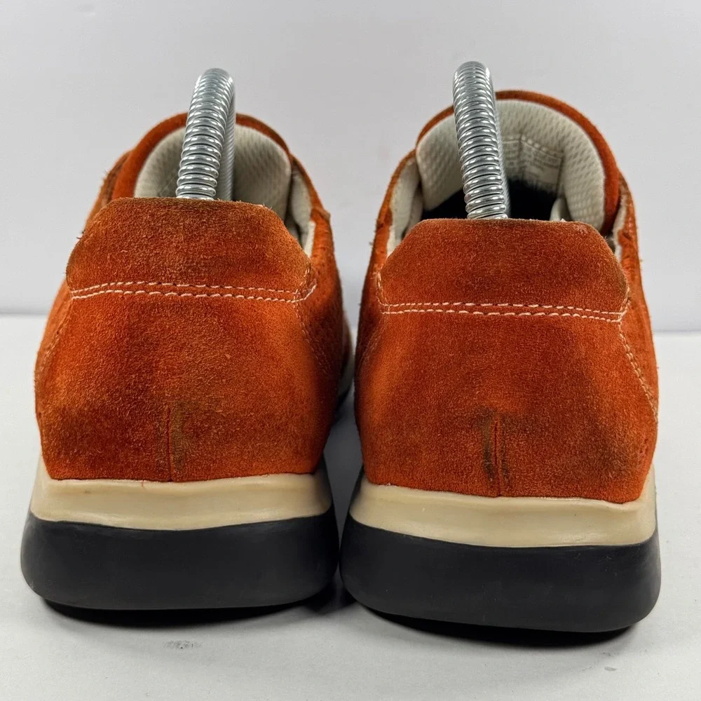 Skechers Somethin Else Vintage Rust Orange Suede Sneakers 35196 Women's 8.5 Y2K